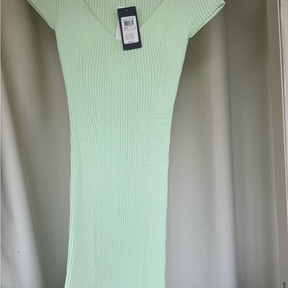 G by Guess Light Green Midi Dress